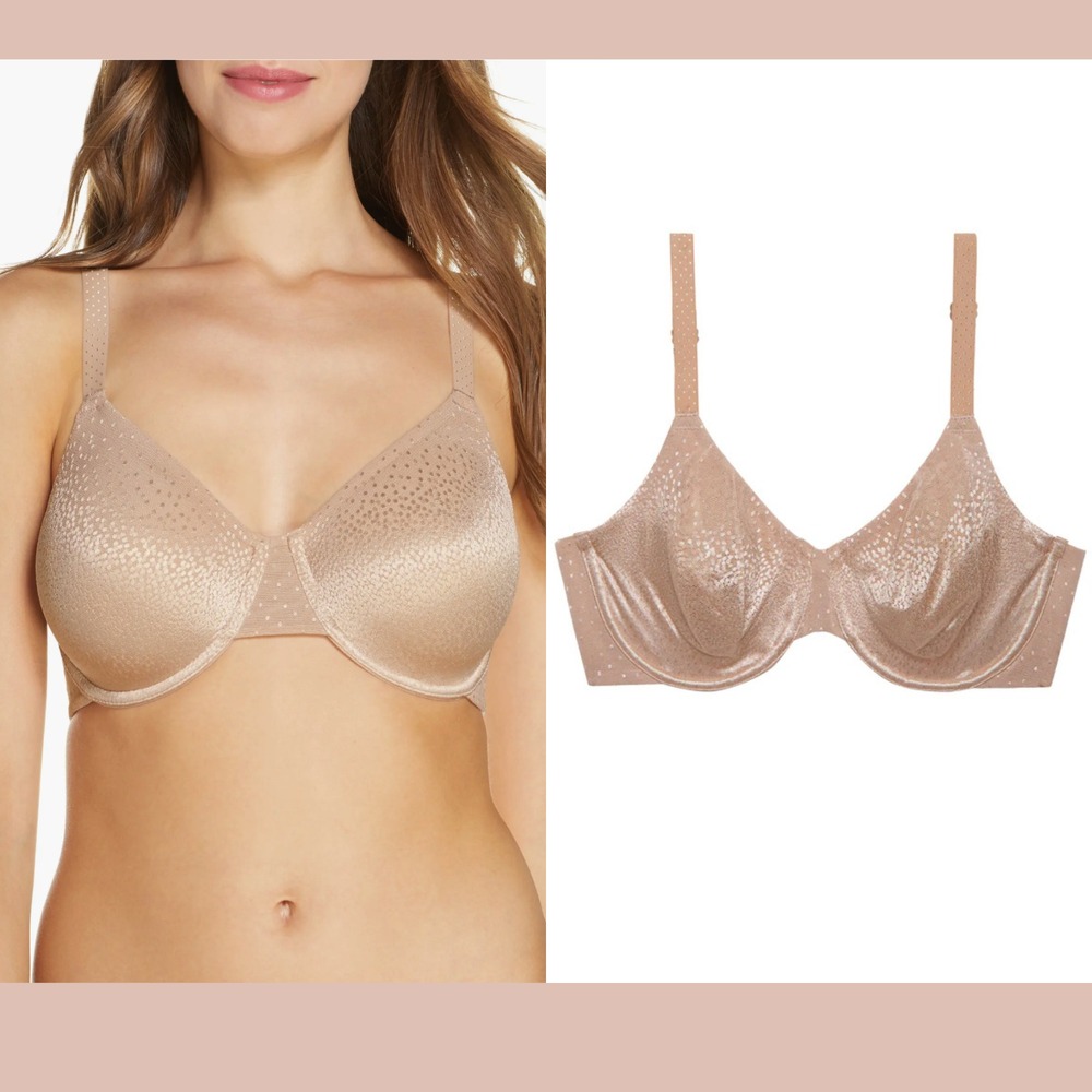 NWT $74 Wacoal [ 42D US ] Back‎ Appeal Underwire Bra in Praline #6998